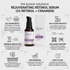 The Purest Solutions Kırışıklık Karşıtı, Onarıcı Retinol (a Vitamini) Gece Serumu 30 ml (1% Retinol + Ceramide