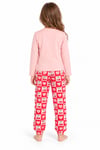  pamuklu çocuk uzun kollu ince kız çocuk pijama takımı