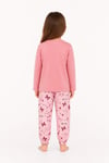 %100 pamuk çocuk uzun kollu ince kız çocuk pijama takımı