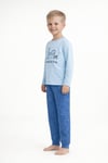 %100 pamuk çocuk uzun kollu ince pijama takımı
