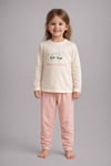 %100 pamuk çocuk uzun kollu ince pijama takımı