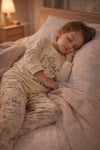 %100 pamuk çocuk uzun kollu ince pijama takımı