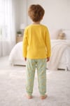 %100 pamuk çocuk uzun kollu ince pijama takımı