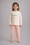 %100 pamuk çocuk uzun kollu ince pijama takımı