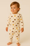 %100 Pamuk Unisex Çocuk Alt Üst Pijama Takımı | Uzun Kollu, Yumuşak ve Nefes Alan