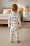 çocuk pijama takımı ayı desenli raporlu kumaş