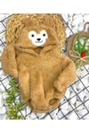Kapüşonlu Bebek Peluş Çıtçıtlı Body