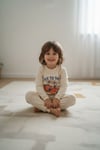 Mevsimlik Pamuklu Kumaş Karikatürlü Çocuk Pijama Takımı
