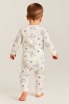 Raporlu Kumaş Desenli Çocuk Pijama Takımı