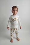 Raporlu Kumaş Desenli Çocuk Pijama Takımı