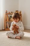 Raporlu Kumaş Desenli Çocuk Pijama Takımı