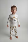 Raporlu Kumaş Desenli Çocuk Pijama Takımı
