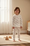 Raporlu Kumaş Desenli Çocuk Pijama Takımı