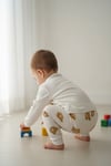 Raporlu Kumaş Desenli Çocuk Pijama Takımı