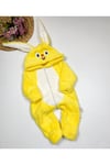Unisex Bebek Sarı Bebesev Peluşlu Welsoft Tavşan Tulum