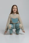 unisex çocuk %100 pamuk alt üst takım