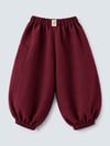 BURGUNDY MUSLIN PANTOLON