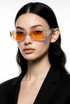 LİME Crystal Clear Amber Orange Gözlüğü