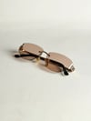 LİSA Gold Frame – Brown Gradient Lens Güneş Gözlüğü
