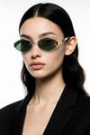 NADIA Deep Green Rimless  Güneş Gözlüğü