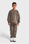 Bisiklet Yaka Unisex Basic Model Çocuk Eşofman Takımı