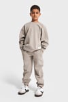 Bisiklet Yaka Unisex Basic Model Çocuk Eşofman Takımı