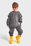 Bisiklet Yaka Unisex Basic Model Çocuk Eşofman Takımı