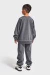 Bisiklet Yaka Unisex Basic Model Çocuk Eşofman Takımı