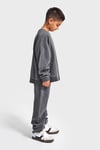 Bisiklet Yaka Unisex Basic Model Çocuk Eşofman Takımı