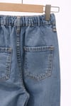 Çocuk Denim Takım Gömlek Pantolon Açık Mavi Rahat Kalıp Günlük Şık Kombin