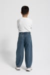 Çocuk Yüksek Bel Tint Yıkama Denim Pantolon – Rahat Kesim Kot