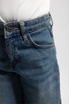 Çocuk Yüksek Bel Tint Yıkama Denim Pantolon – Rahat Kesim Kot