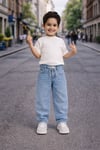 Erkek Çocuk Bol Kesim BaggyFit Jean Pantolon