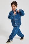 Erkek Çocuk Denim Ceket – Premium Jean Kot Ceket Günlük Rahat
