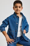 Erkek Çocuk Denim Ceket – Premium Jean Kot Ceket Günlük Rahat