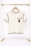Erkek Çocuk Dikiş Detaylı Cepli Baskılı Tişört – Modern Oversize Rahat Günlük T-Shirt