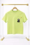 Erkek Çocuk Dikiş Detaylı Cepli Baskılı Tişört – Modern Oversize Rahat Günlük T-Shirt