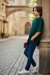 Erkek Çocuk Oversize T-Shirt – Baskılı Modern Tasarım Rahat Kesim Günlük Basic Tişört