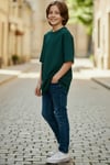 Erkek Çocuk Oversize T-Shirt – Baskılı Modern Tasarım Rahat Kesim Günlük Basic Tişört