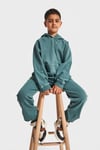 Kapüşonlu Unisex Basic Model Çocuk Eşofman Takımı