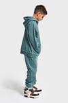 Kapüşonlu Unisex Basic Model Çocuk Eşofman Takımı