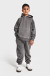 Kapüşonlu Unisex Basic Model Çocuk Eşofman Takımı