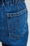 Kız Çocuk Kot Pantolon – Lastikli Bel Denim Jean Rahat Kesim Günlük