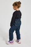 Kız Çocuk Kot Pantolon – Lastikli Bel Denim Jean Rahat Kesim Günlük