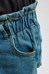 Kız Çocuk Kot Pantolon – Tint Lastikli Bel Denim Jean Rahat Kesim Günlük