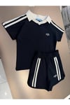 Neo Kids Polo Yaka Şerit Detaylı Şortlu Takım