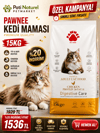 PAWNEE Aldut tavuklu ekonomik kedi maması 15kg
