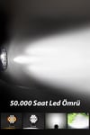2 Adet 20W 8 Mercek LED Yuvarlak Off Road Beyaz Aydınlatma Sarı Çakar Modlu Çalışma Lambası 12V-24V Demir Döküm Siyah Renk