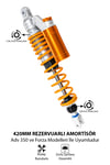 ADV 350 ve Forza Uyumlu 420 mm Rezervuarlı Arka Amortisör Takımı Gold
