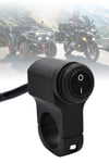 Gidon Anahtarı Tek Fonksiyonlu Aç Kapa Tuşlu Motosiklet Sis Farı Off Road Led Kontrol Switchi Gidon Bağlantılı Kablolu Demir Döküm Siyah Renk